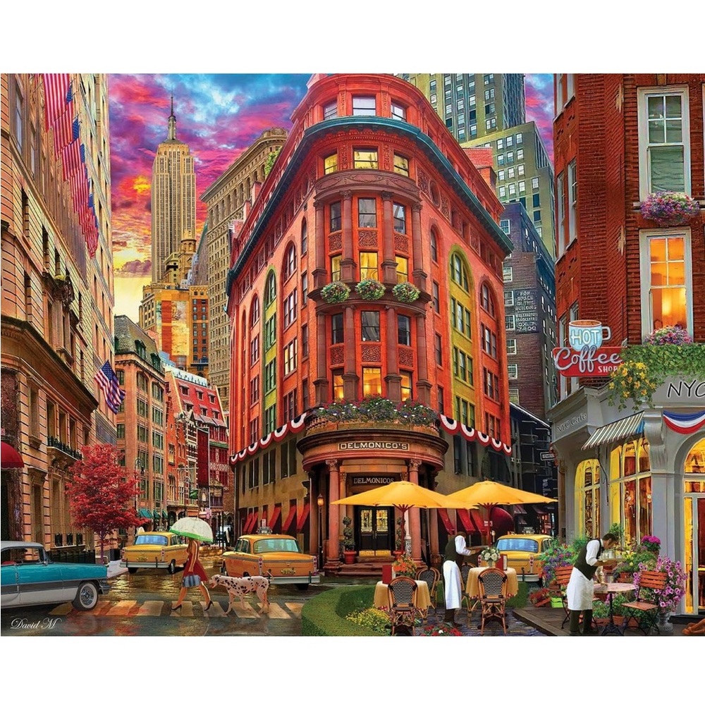 Springbok NYC Street 1000 Piece Jigsaw Puzzle for Adults - New York City Scene